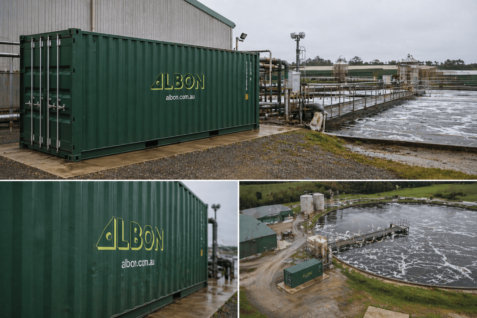 ALBON treatment system at industrial facility