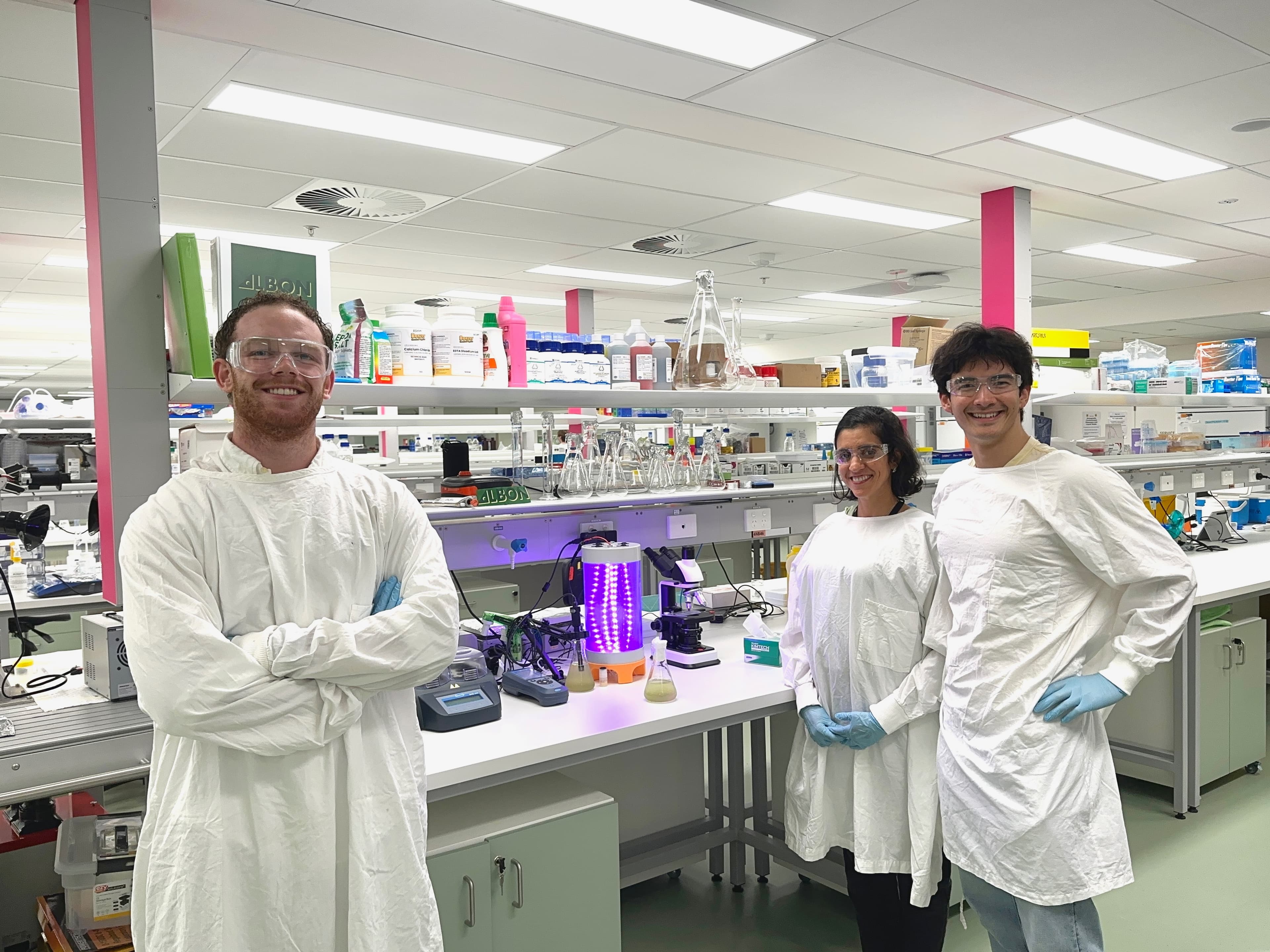 ALBON team in the laboratory