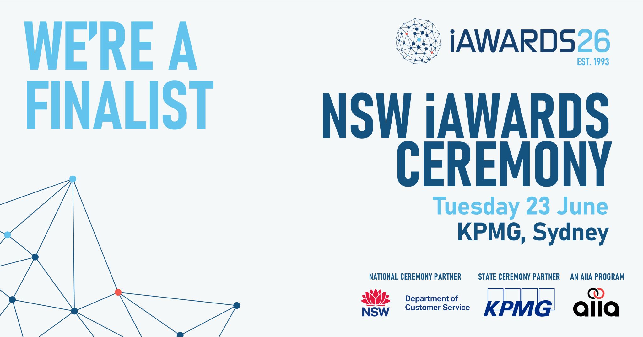 ALBON has been named a finalist in not one, but two categories at the 2026 NSW iAwards.