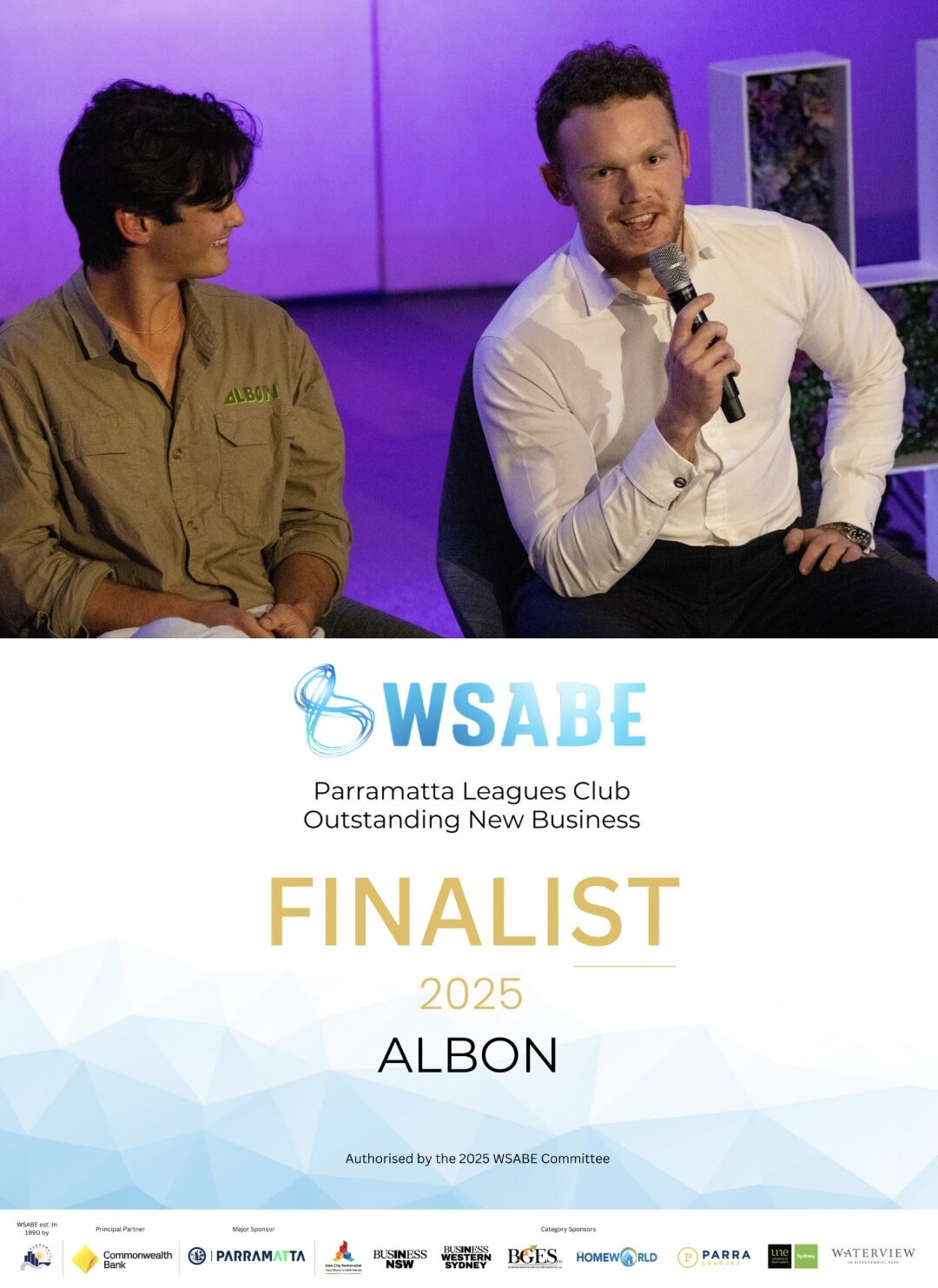 ALBON is honoured to be named a 2025 Finalist for Outstanding New Business at the Western Sydney ...