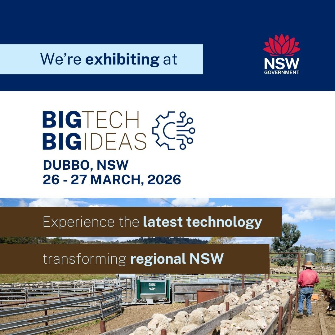 We're excited to be exhibiting at Big Tech Big Ideas in Dubbo on 26-27 March.