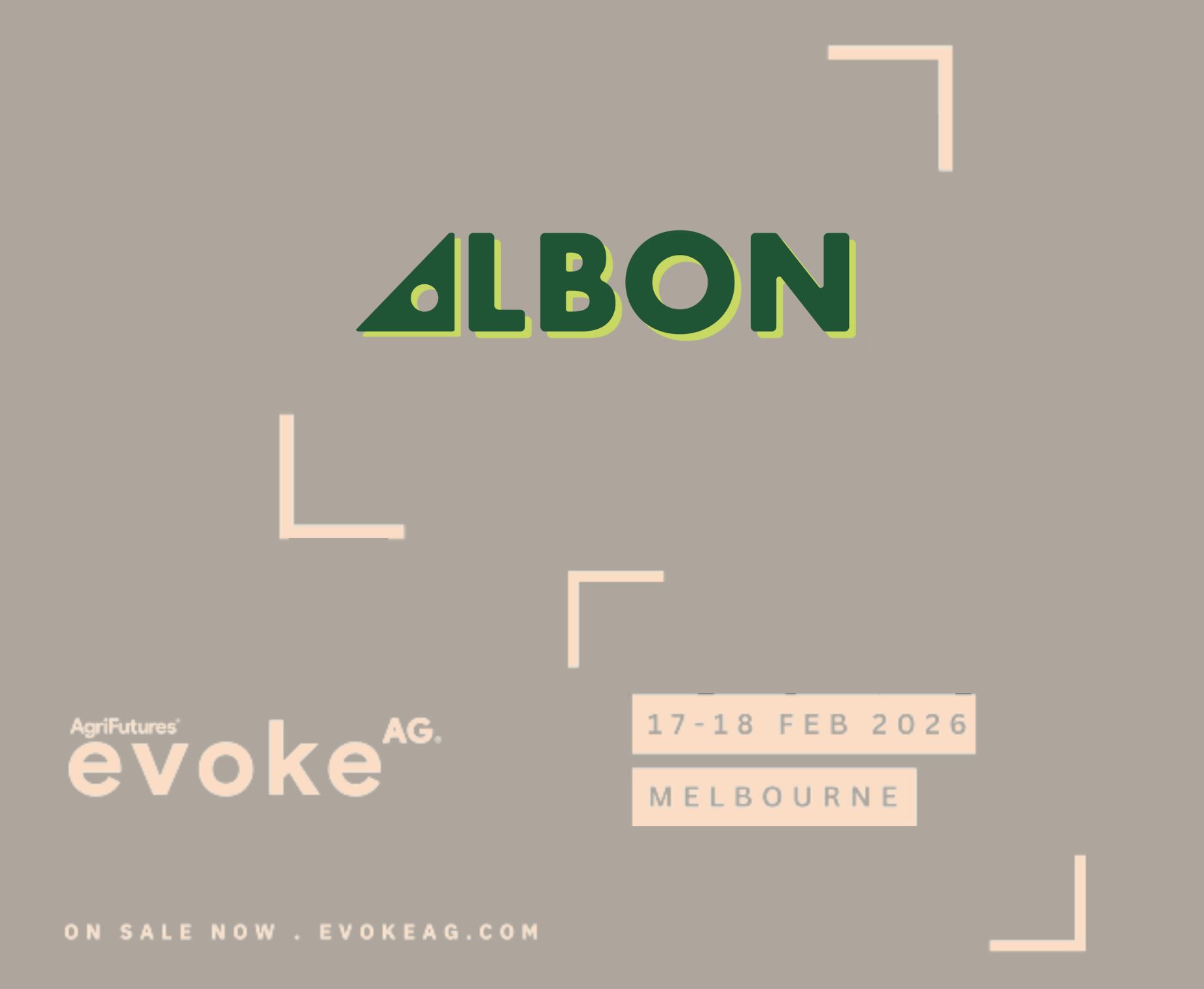 We're excited to share that ALBON has been selected for Startup Alley at AgriFutures evokeAG 2026.